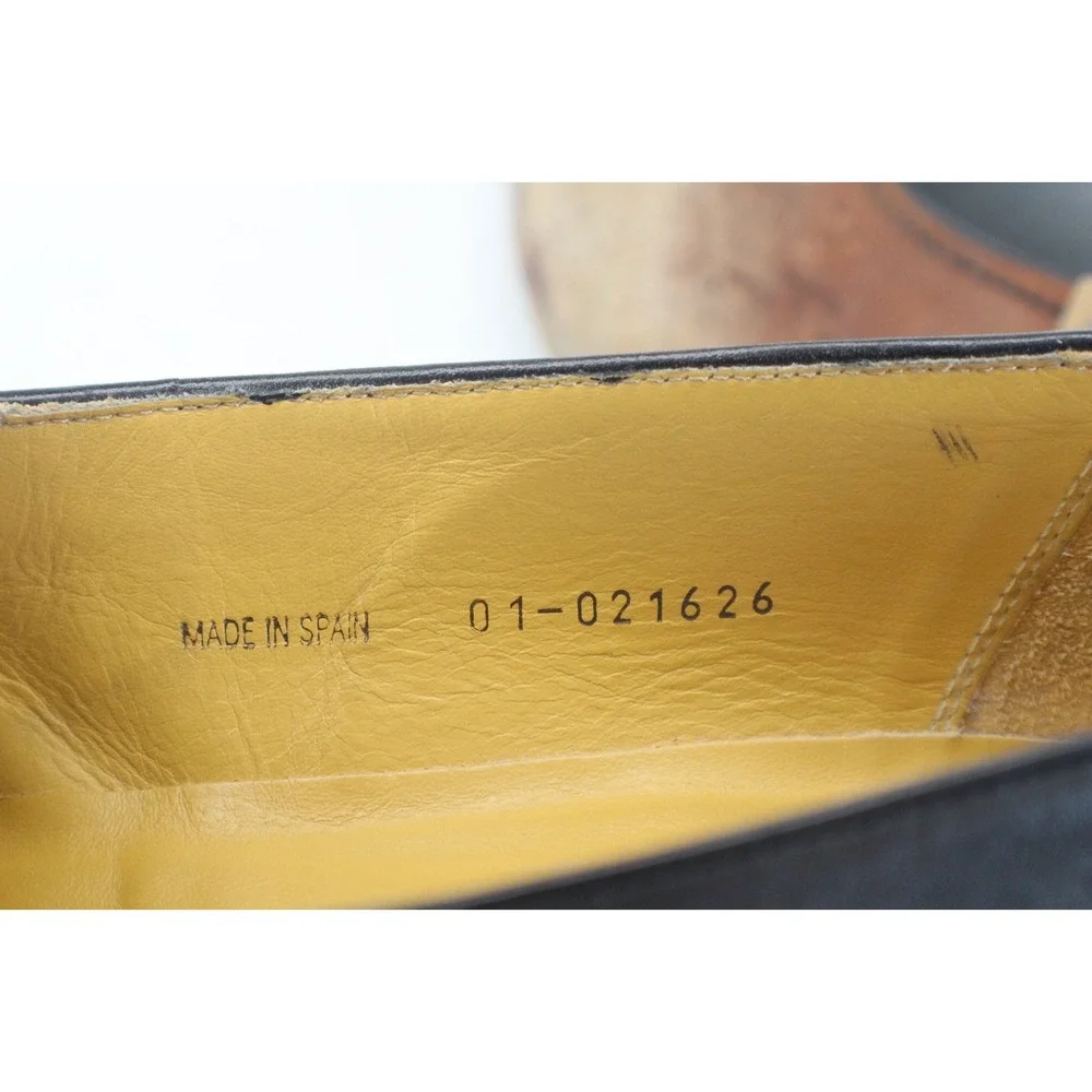 Mezlan Havana‎ Black Dress Shoes Mens 15 W Spain Tassel Brogue Loafer Old Money